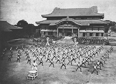 Training at Shuri Castle - 1938
